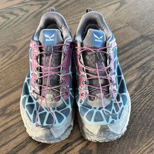 Women's Athletic Shoes - Blue and Purple